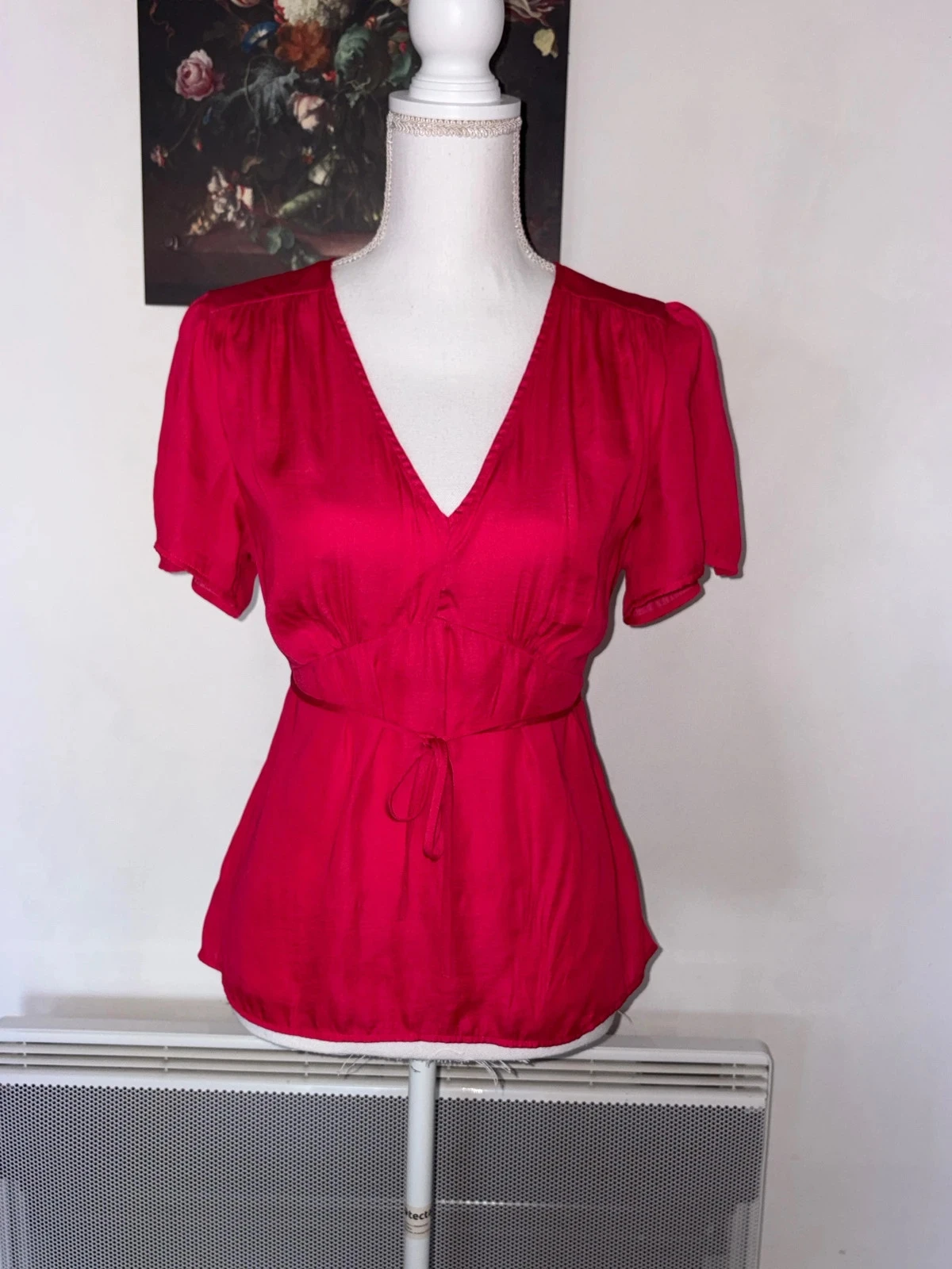 T-shirt / blouse à manches courtes rose fuschia Cache Cache taille M / 38